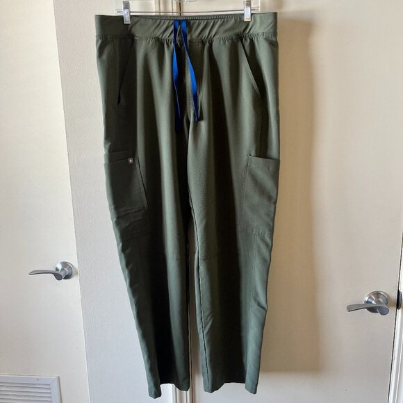 Figs Axim Cargo Scrub Pants Men’s Moss XL Short - Picture 1 of 8